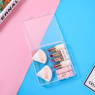 Large transparent square heightened plastic box storage stationery sundries parts box organizing box student empty box