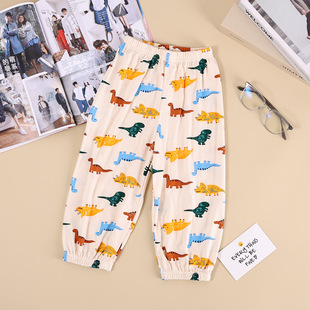 New Children's Anti-Mosquito Pants, Thin Summer Pants for Boys and Girls, Summer Clothes, Light and Breathable, Boys and Girls, Small and Medium-Sized Children