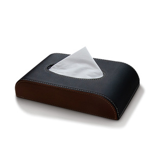 Household Living Room Paper Box Car Tissue Storage Box Advanced Sense ins Leather Hotel Light Luxury Desktop Tissue Box
