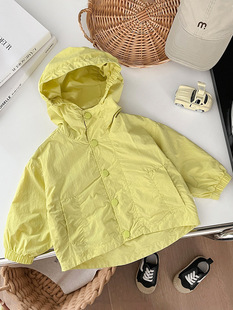 Children's Coat Spring and Autumn Boys' Charge Clothes 2024 New Baby's Western Style Autumn Clothes Little Boy's Hooded All-match Top