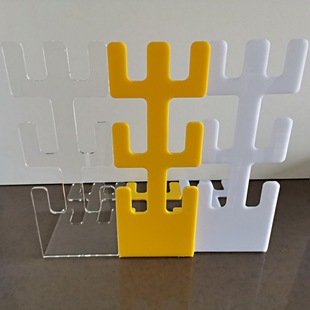Medical circuit bracket universal threaded tube Anesthesia breathing pipe bracket acrylic transparent support frame