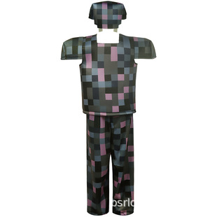 My World Halloween Kids Show Costume Diamond Armor Game Play Party Dress Up Armor cos Suit