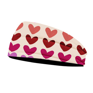 New Cross-border European and American Valentine's Day Outdoor Hair Band Sports Yoga Sweat-absorbent Headscarf Fitness Men's and Women's Elastic Hair Band