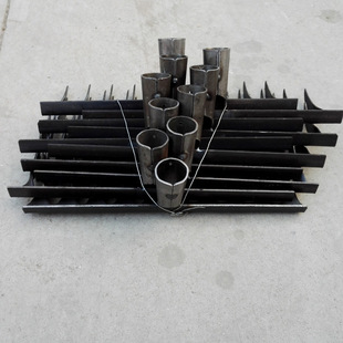 Agricultural nine-tooth rake iron rake flat low turn loose soil preparation tools rake grass leaves rake
