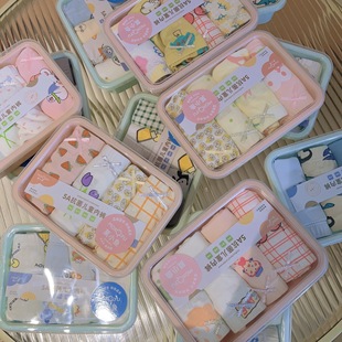 Cartoon boys and girls bento box pure cotton baby boxer four pack children's underwear pure cotton Class a cotton not clip Butt