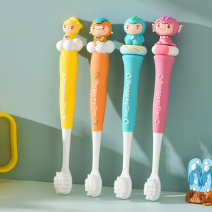 Orc dinosaur cute team children's toothbrush 3-12 years old cartoon shape new toothbrush independent packager super in stock