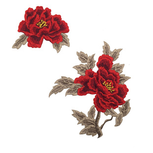 New water soluble rose embroidery flower vintage cheongsam wedding accessories Chinese style clothing embroidery flower wholesale