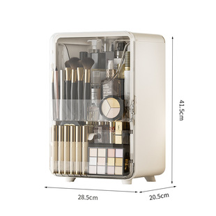 Light luxury large capacity skin care products storage cabinet desktop lipstick box storage box dressing table dustproof cosmetics storage box
