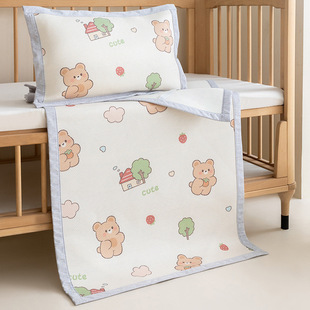 Class A baby bed mat ice silk cool feeling washing newborn baby bed mat kindergarten nap gift ice rattan mat