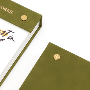 Metal long rod thread nail hand account note book foreign trade schedule book business notebook notefor plan book