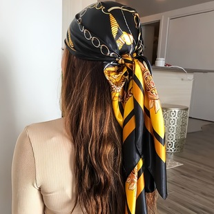 90x 90 autumn and winter square scarf star with decorative shawl new temperament square style simple professional small scarf