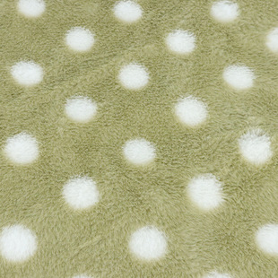 Spot small rabbit fur imitation rabbit fur wave dot printed fabric scarf coat children's clothing crafts toys home textile fabric