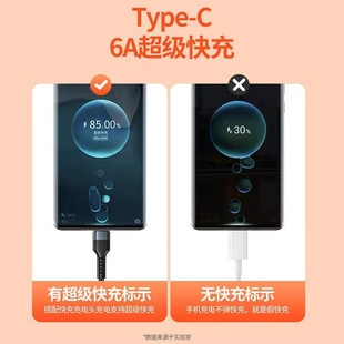 120W супер быстрый кабель для передачи данных Type-c подходит для Huawei VIVO Xiaomi OPPO Honor мобильный телефон зарядный кабель 6A