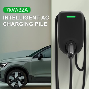 Cross-border European standard 7kw new energy electric vehicle household AC charging pile outdoor wall hanging Type2 support OCPP
