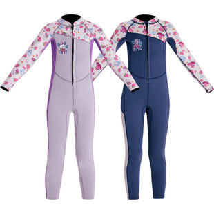 2.5mm Children's Diving Suit Warm Long-sleeved Diving Swimsuit Cold-proof Thickened Swimming Surfsuit