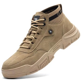 Labor Protection Shoes Anti-smashing and Anti-piercing Work Shoes for Women Long-standing Not Tired Wear-resistant Welder Protective Shoes for Men's Construction Site Safety Shoes