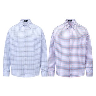 National Trendy American Plaid Color Contrast Design High-end Lapel Long-sleeved Shirt Men's Trendy Brand Loose Casual All-match Shirt