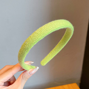 Macaron Color Girl's Hair Band New Korean Style Cloth Children's Hair Accessories Wash Face Hair Band in stock