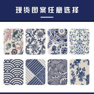 Spot Direct Japanese Style Fabric Mini Cotton Linen Wrist Bag Vintage Pattern Storage and Style Sleeve Knot Tote Bag
