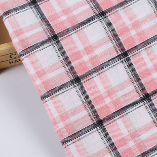 Spot polyester cotton yarn-dyed plaid flannel herringbone plaid fabric autumn and winter shirt pajamas coat fabric