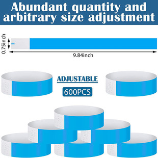 600 paper wristband neon wristband waterproof hand strap suitable for all kinds of party party multicolor optional
