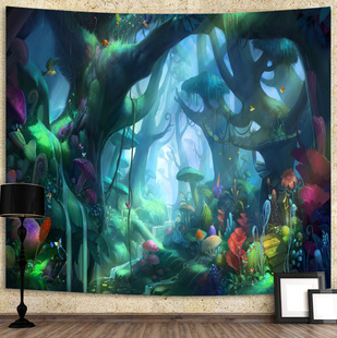 Cross-border tapestry black and white series printed home hanging cloth wall hanging beach towel beach sitting blanket wish Amazon