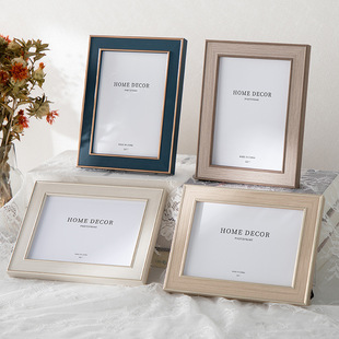 Photo frame table wholesale Nordic 7 inch round edge photo frame children's photo printing mounting factory direct spot wholesale