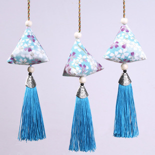 Dragon Boat Festival car pendant zongzi sachet diy wormwood wormwood sachet sachet car sachet triangle car hanging