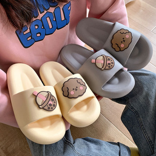 Wholesale Slippers Women's Summer Indoor Home and Household Bathing Non-slip Mute Thick Slippers Men's Slippers