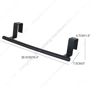 Toilet Non-perforated Towel Storage Rack Multi-purpose Thickened Single-pole Cabinet Door Back Kitchen Rack