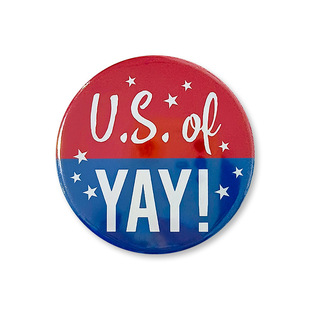 New Cross Border US National Day Independence Day Badge 58mm Tinplate Badge Celebration Party Supplies