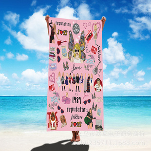 Amazon hot sale Taylor beach towel suitable for all seasons gift TaylorERASTour Swift