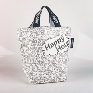 New Woven Shopping Bag Plastic Eco-friendly Large Capacity Woven Bag Folding Storage Large Bag Tote Bag