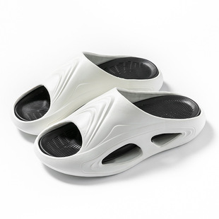 Couple's Summer Outer Wear Sports Slippers Soft Bottom Non-slip Non-stinky Feet Fashionable All-match Thick Bottom Sandals for Men