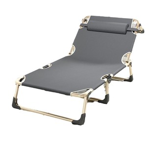 Folding Bed Single Office Lunch Break Bed Portable Reclining Chair Hospital Accompanying Bed Simple Nap Bed March Bed