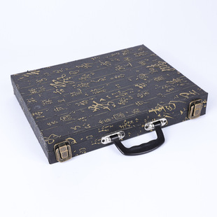Chess Wholesale Chinese Chess Chessboard suit Wood Carved Lotus Chess Adult Chess Portable Gift Box Chessboard
