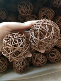 Vine Ball натуральные растения Ручной Работы Коричневый Белый Бежевый фото реквизит детский сад магазин украшения
