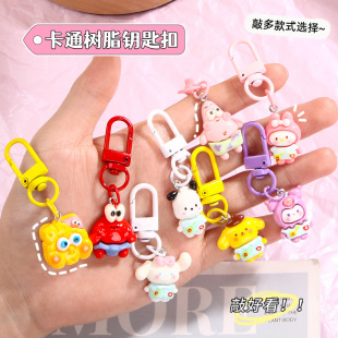 Новый стиль Spongebob pi большой звезды брелок милый мультфильм подвеска сумка аксессуары подарок пара подвесная цепочка оптом