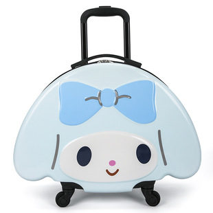 2023 new melody children's luggage mute universal wheel boarding box 3D cartoon 20 inch children's trolley case