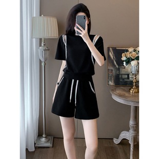 2024 New Design Age-reducing Leisure Sports suit Women's Summer New Two-piece Set