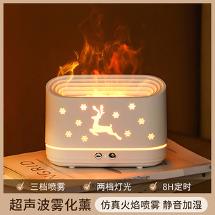 Cross-border new 4L humidifier heavy fog volume home desktop usb high frequency colorful atmosphere night light silent aroma diffuser