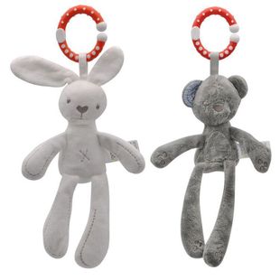 Bear Rabbit Wind Bell Comfort Sleeping Doll Foreign Trade Export Plush Toy Car Hanging Bed Hanging