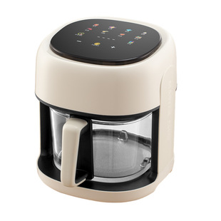 New household multi-functional air fryer glass visual electric fryer Intelligent Color Screen 4.5 liters large capacity oven