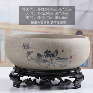 Copperus chinensis flowerpot daffodil Basin Water Lily bowl Lily Green rose non-porous money ceramic clearance hydroponic special meat large