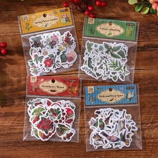 Mu Dye Sticker Package Everything Return to Wake Plant Graffiti Sticker Hand Account Decoration Material Sticker Water Cup Mobile Phone Shell Sticker
