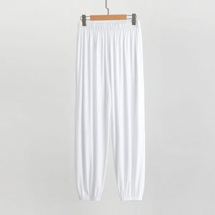 Modal Thin Trousers Men's Middle-aged and Elderly Loose Summer Anti-mosquito Pants Dad's Home Casual Sports Pants Practice Pants
