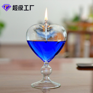 Креативное прозрачное стекло Love Oil Lamp Характерный свадебный подарок вместо подсвечника в европейском стиле Креативное украшение дома