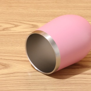 Stainless Steel Eggshell Cup Double-layer Vacuum Thermos Cup Creative Solid Color Sports Water Cup Cold Ice Cup