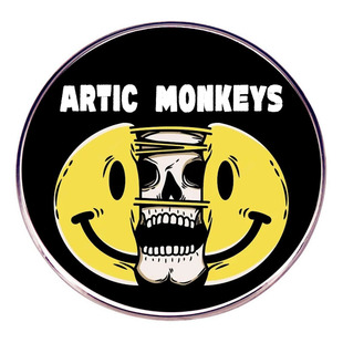 Arctic Monkeys Band Брошь Смайлик Череп Заколка Рок Музыка Значок