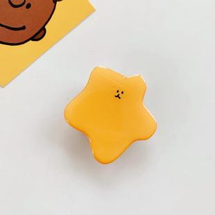 Airbag bracket mobile phone telescopic glue drop bracket creative cartoon lazy gift company LOGO ring buckle
